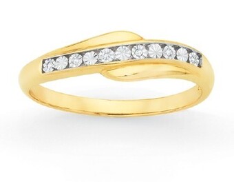 Goldmark 9ct gold diamond dress ring offer