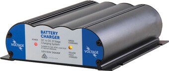 Autobarn Voltage 12v/24v 30amp dc/dc charger with solar connector offer