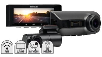 Autobarn Uniden ultra hd 4k dual recording wifi gps dash cam offer