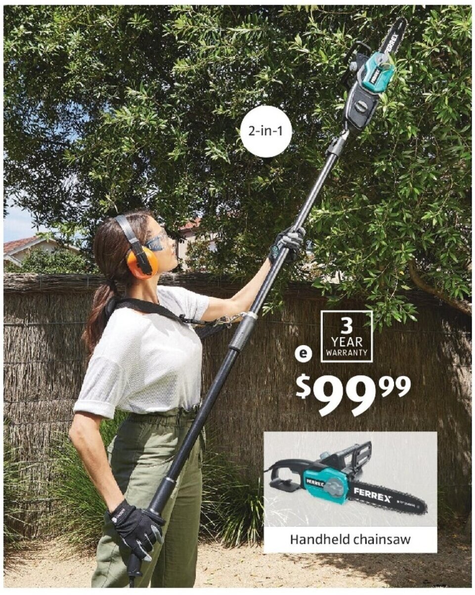 Handled Chainsaw offer at ALDI