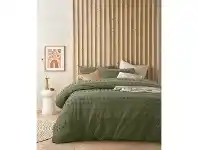 LivingStyles Vintage Design Homeware Sans Souci Cotton Quilt Cover Set, Queen, Botanic offer