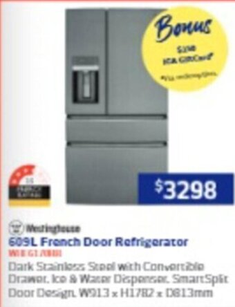 Retravision 609L French Door Refrigerator offer