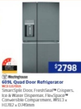 Retravision 609L Quad Door Refrigerator offer