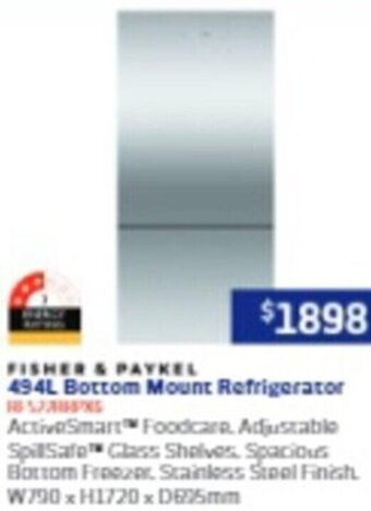Retravision 494L Bottom Mount Refrigerator offer