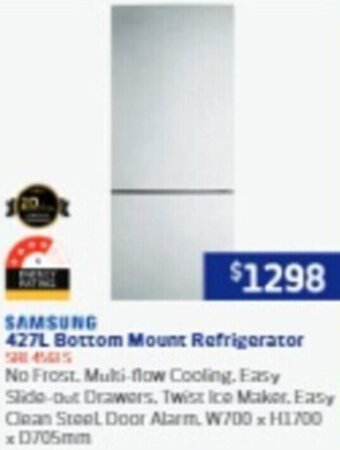 Retravision 427L Bottom Mount Refrigerator offer