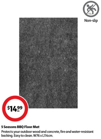 Coles 5 Seasons BBQ Floor Mat offer
