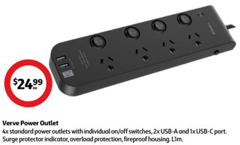 Coles Verve Power Outlet offer
