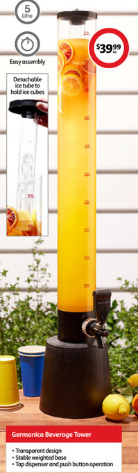 Coles Germanica Beverage Tower offer