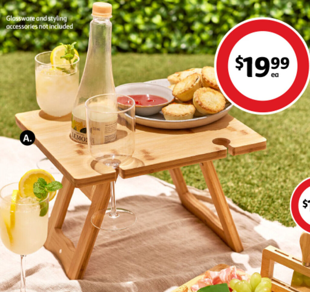 A. Urbanworx Folding Picnic Table offer at Coles