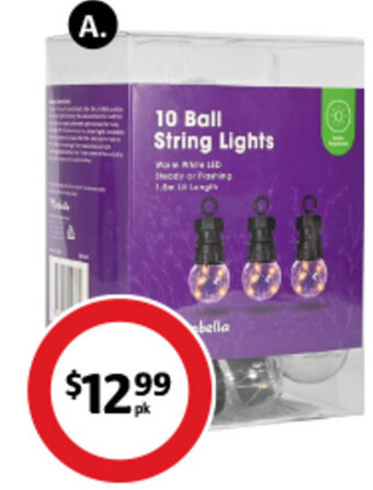 Coles A. Mirabella String Lights offer