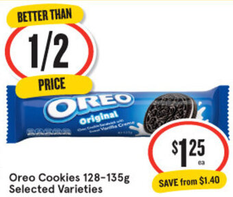 IGA Oreo Cookies 128-135g Selected Varieties offer