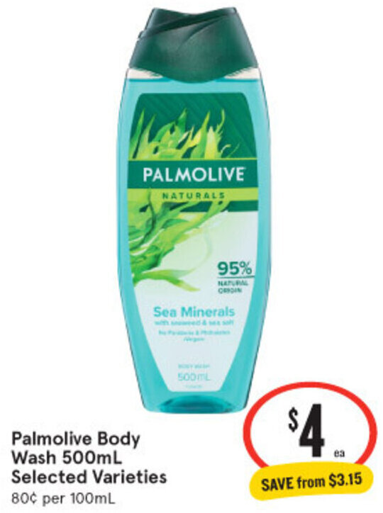 Palmolive Body Wash 500mL Selected Varieties offer at IGA