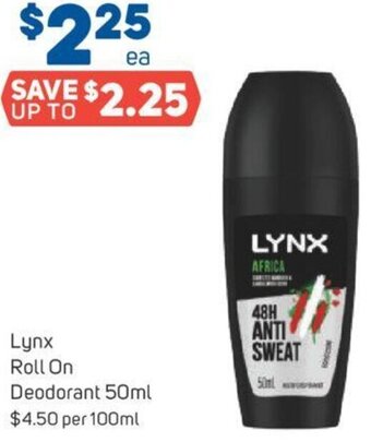 Foodland Lynx Roll On Deodorant 50ml offer