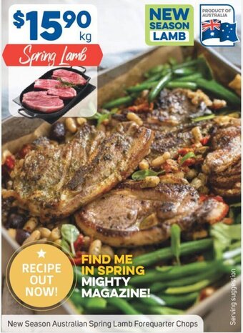 Foodland New Season Australian Spring Lamb Forequarter Chops offer