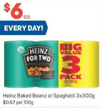 Foodland Heinz Baked Beanz or Spaghetti 3x300g offer
