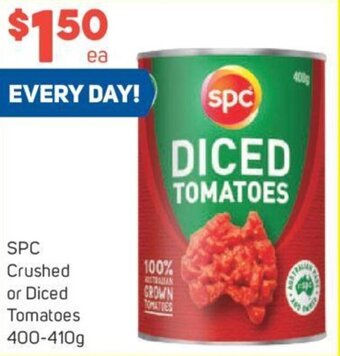 Foodland SPC Crushed or Diced Tomatoes 400-410g offer