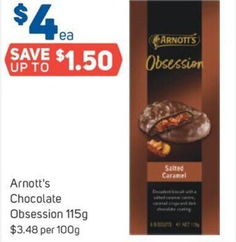 Foodland Arnott's Chocolate Obsession 115g offer