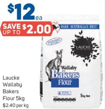 Foodland Laucke Wallaby Bakers Flour 5kg offer