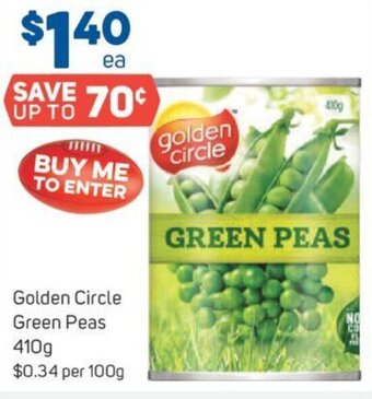 Foodland Golden Circle Green Peas 410g offer