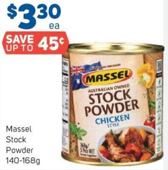 Foodland Massel Stock Powder 140-168g offer