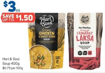 Foodland Hart & Soul Soup 400g offer