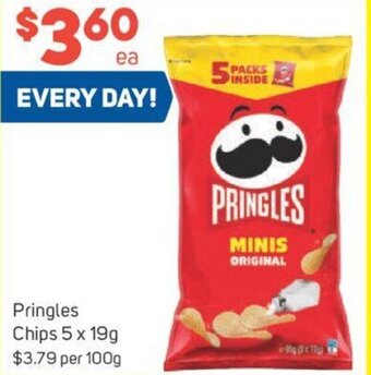 Foodland Pringles Chips 5 x 19g offer