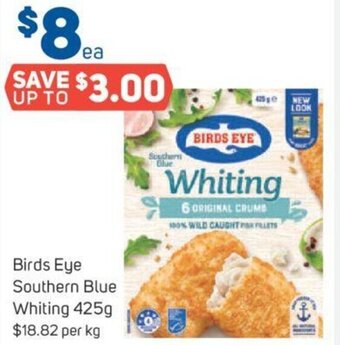 Foodland Birds Eye Southern Blue Whiting 425g offer