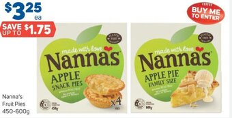 Foodland Nanna's Fruit Pies 450-600g offer
