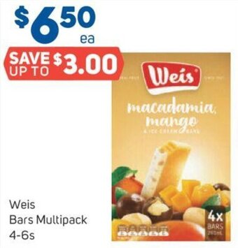 Weis Bars Multipack 4-6s