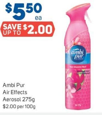 Foodland Ambi Pur Air Effects Aerosol 275g offer