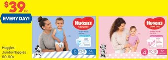 Foodland Huggies Jumbo Nappies 60-90s offer