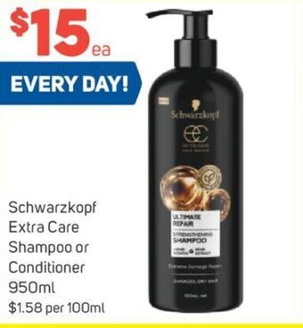 Foodland Schwarzkopf Extra Care Shampoo or Conditioner 950ml offer