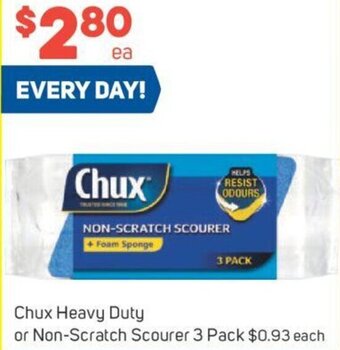 Foodland Chux Heavy Duty or Non-Scratch Scourer 3 Pack offer