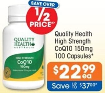 Good Price Pharmacy Quality Health High Strength CoQ10 150mg 100 Capsules offer