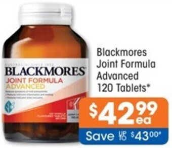 Good Price Pharmacy Blackmores Joint Formula Advanced 120 Tablets offer