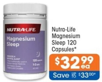 Nutra-Life Magnesium Sleep 120 Capsules