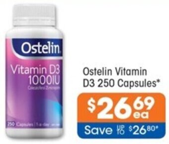 Good Price Pharmacy Ostelin Vitamin D3 250 Capsules offer