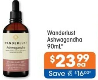 Good Price Pharmacy Wanderlust Ashwagandha 90mL offer