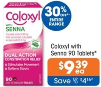 Good Price Pharmacy Coloxyl with Senna 90 Tablets offer