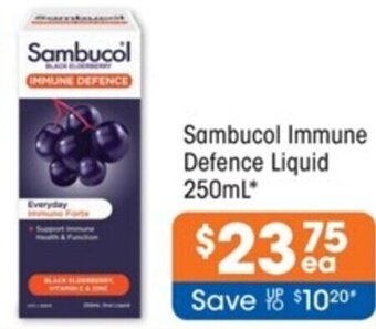 Good Price Pharmacy Sambucol Immune Defence Liquid 250mL offer