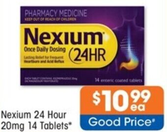 Good Price Pharmacy Nexium 24 Hour 20mg 14 Tablets offer
