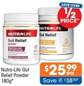 Good Price Pharmacy Nutra-Life Gut Relief Powder 180g offer