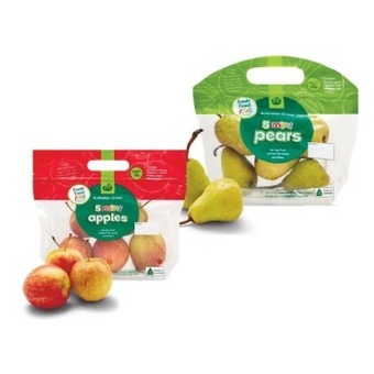 Woolworths Woolworths australian kids mini apples, pears or mandarins pk 5 offer