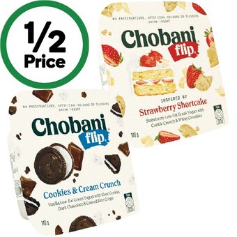 Woolworths Chobani flip yogurt 140g – from the fridge offer