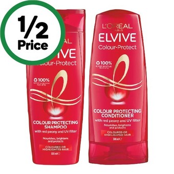 Woolworths L’oreal elvive shampoo or conditioner 300ml offer