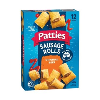 Woolworths Patties party sausage rolls 450g pk 12 or party pasties 500g pk 12 – from the freezer offer