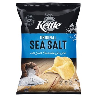 Woolworths Kettle original or native potato chips 150-165g offer