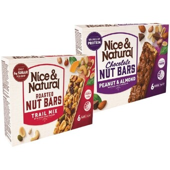 Woolworths Nice & natural nut bars 180-192g offer