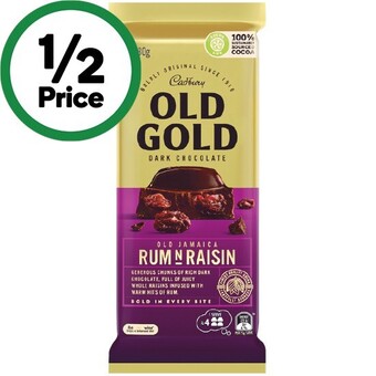Woolworths Cadbury old gold 170-180g offer