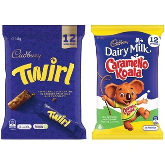Woolworths Cadbury sharepacks 144-180g offer